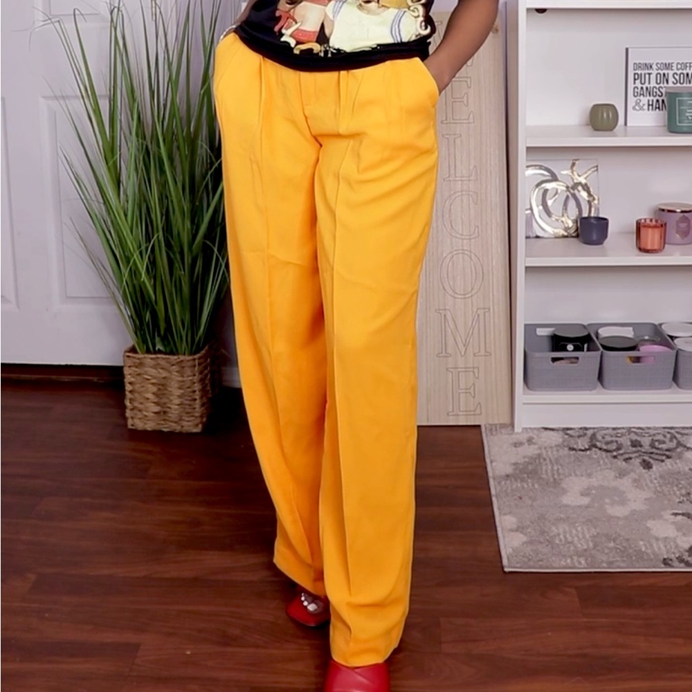 Women's High-Rise Wide Leg Fluid Pants - A New Day